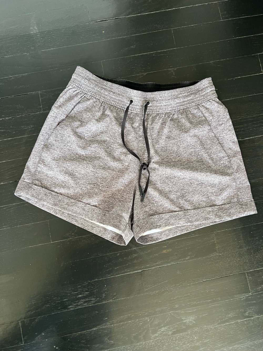 lululemon athletica Heather Gray Athletic Lounge Shorts - Picture 2 of 9